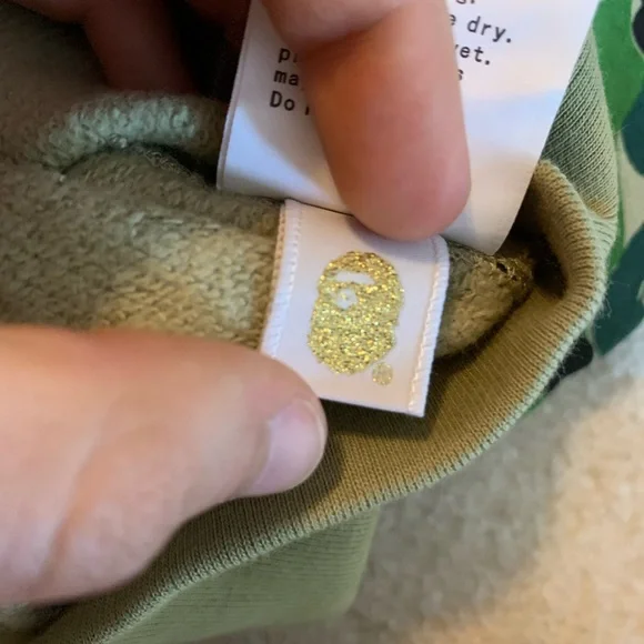 Bape Green Camo Shark Zip-Up Hoodie